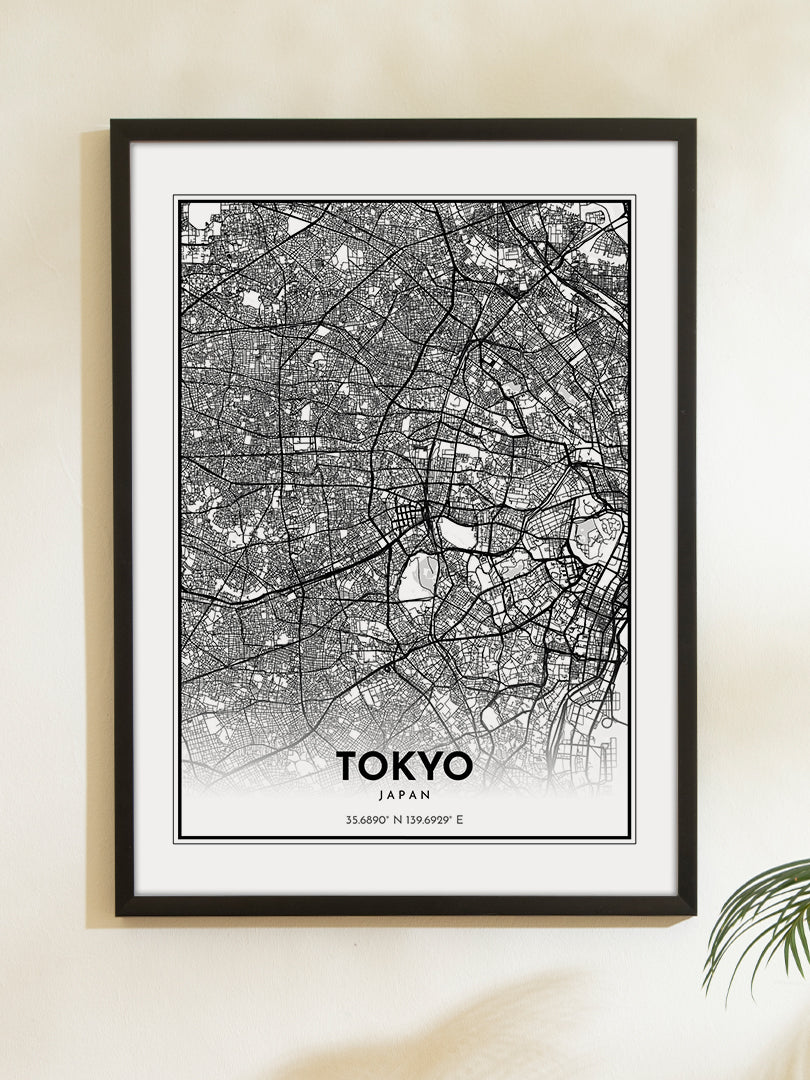 Tokyo Map Juliste