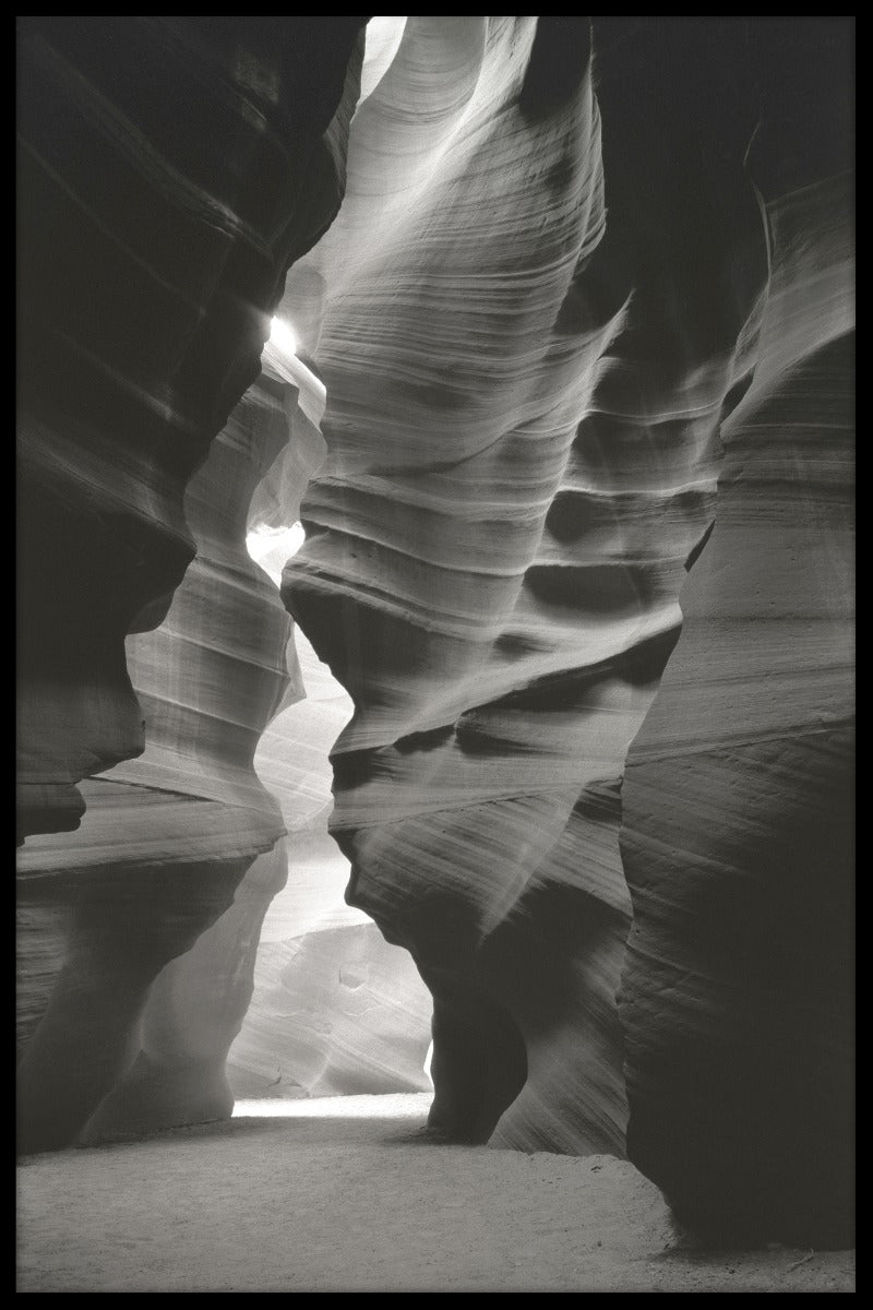 Canyon Sandstone Black & White juliste