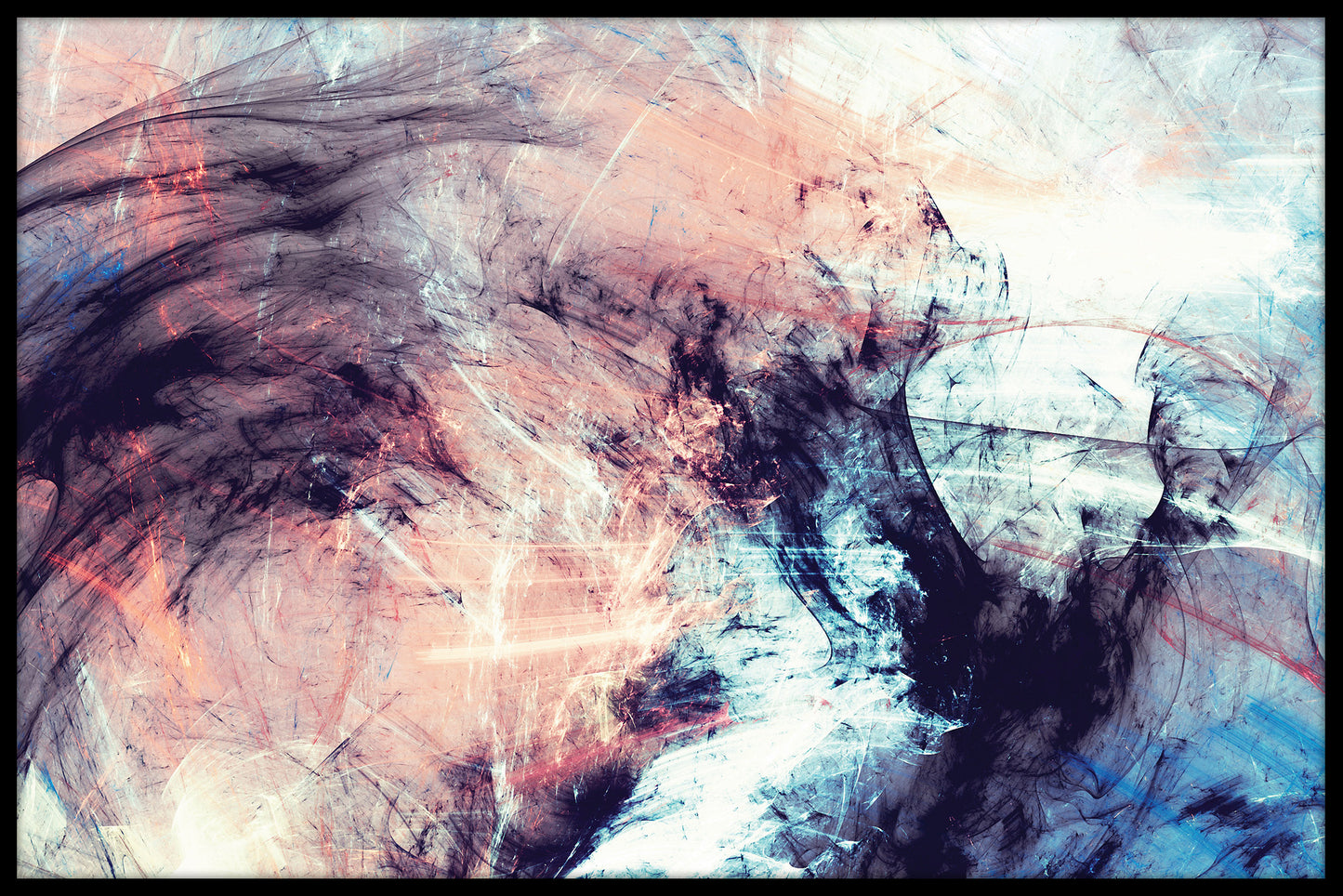 Abstract Colour Pattern Blue
