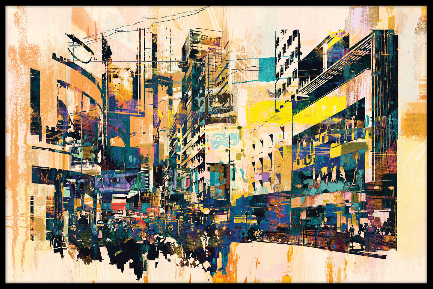 City Painting Abstract juliste