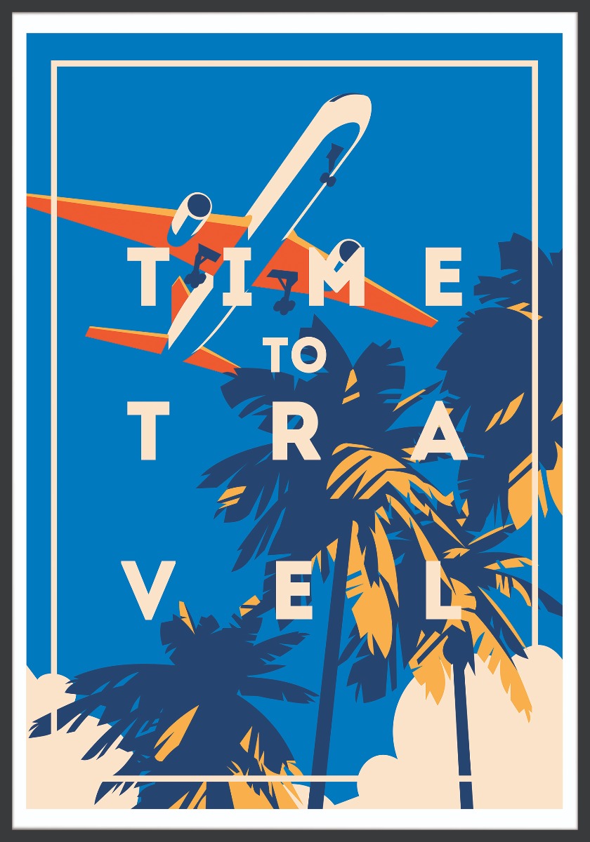 Time To Travel Vintage juliste