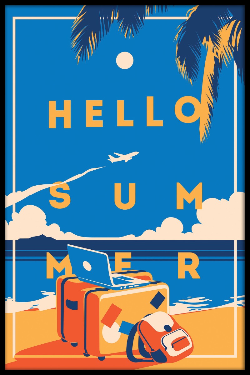 Hello Summer Vintage juliste