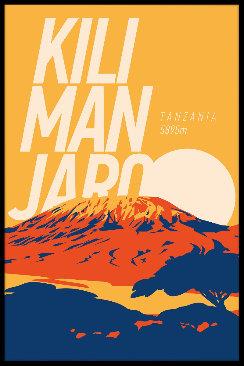 Kilimanjaro Vintage N02 juliste