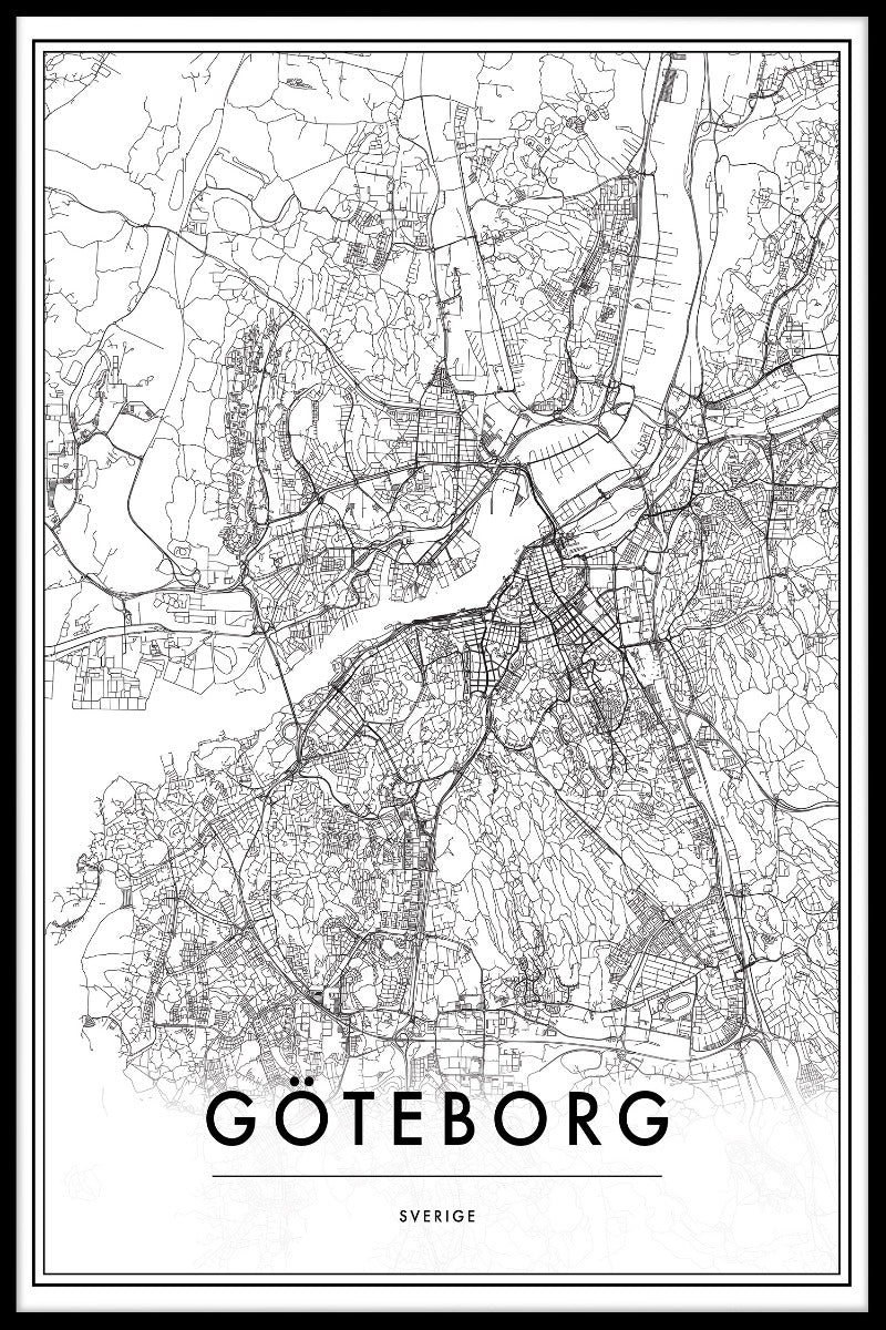Göteborg Map juliste