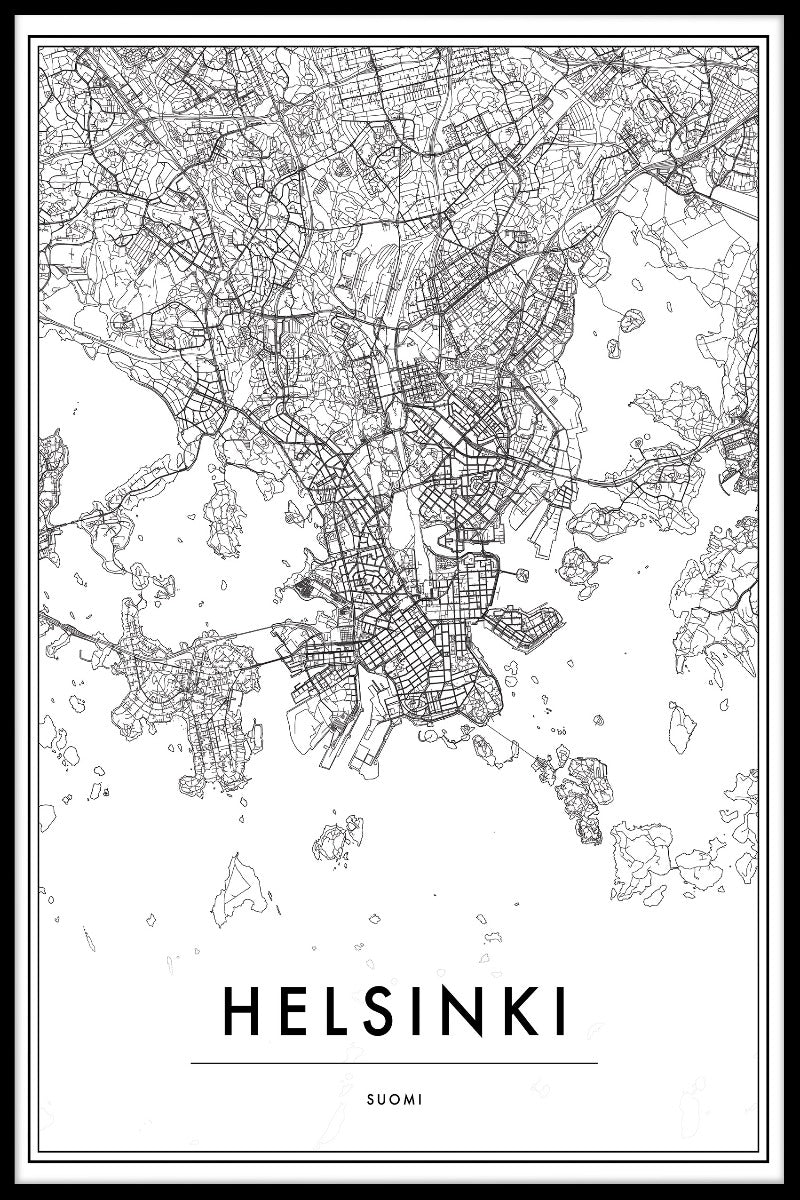 Helsinki Map juliste-pp