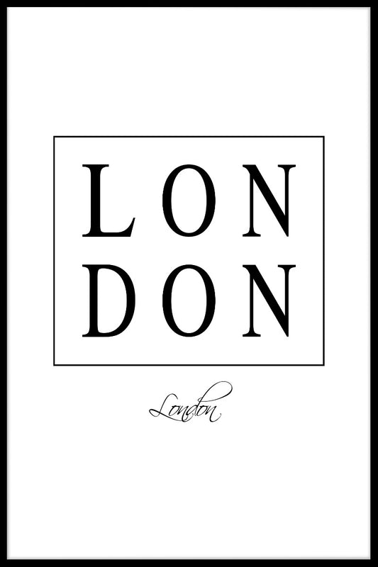 London Box Text juliste
