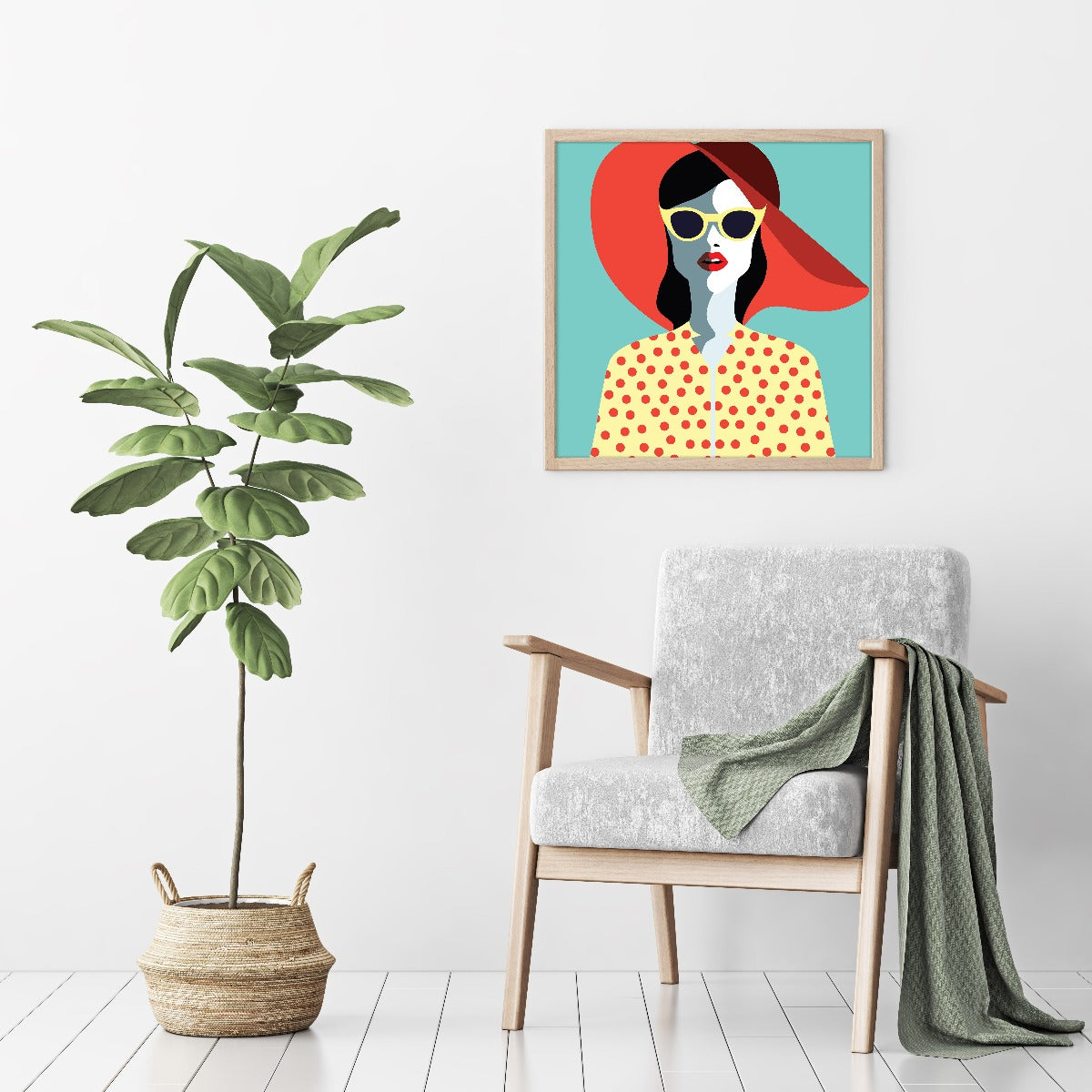 Retro Lady N02 juliste