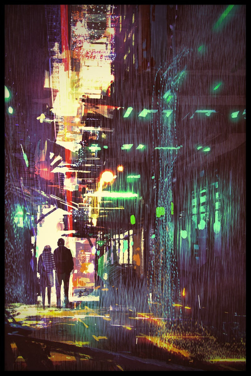 City Street Painting N03 juliste