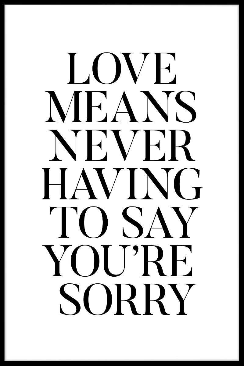 Love Means juliste