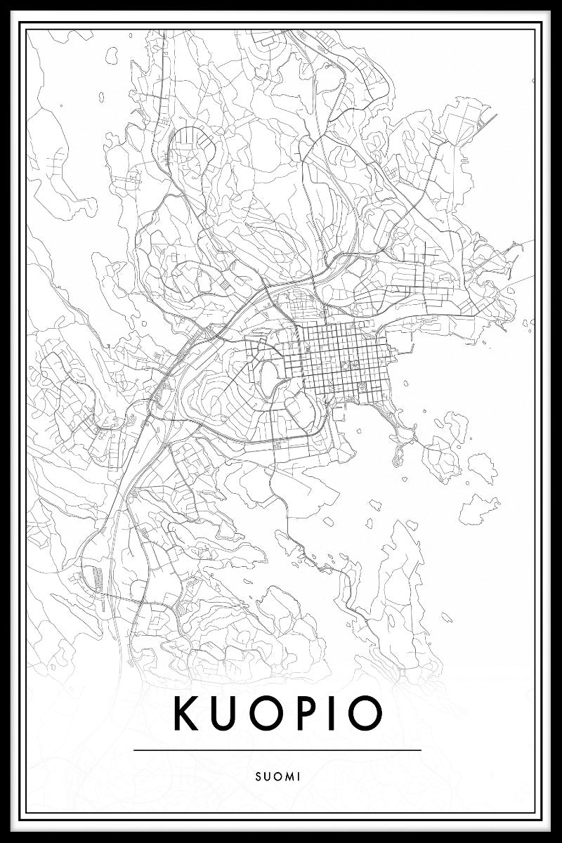 Kuopio Map juliste-pp