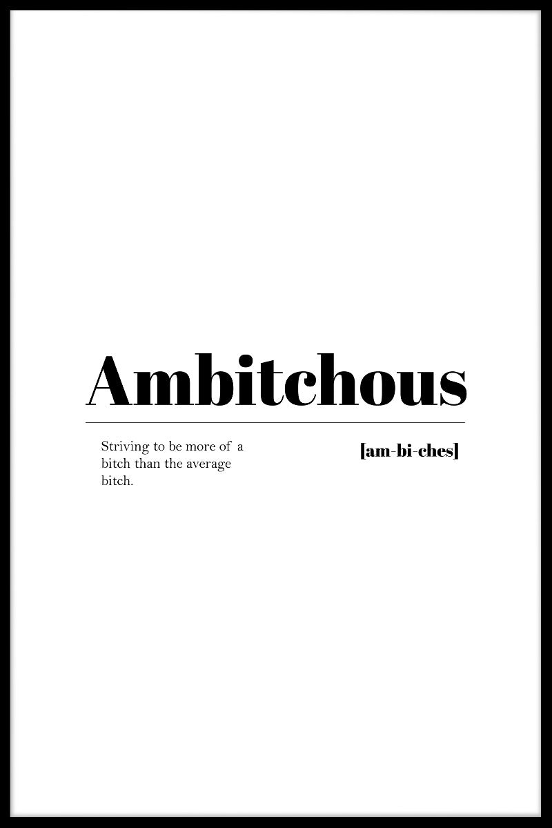 Ambitchous juliste