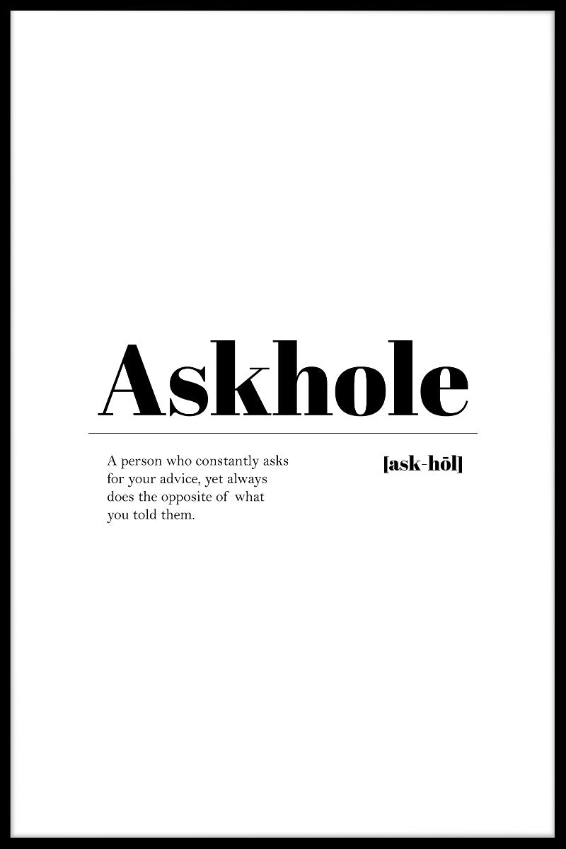 Askhole juliste