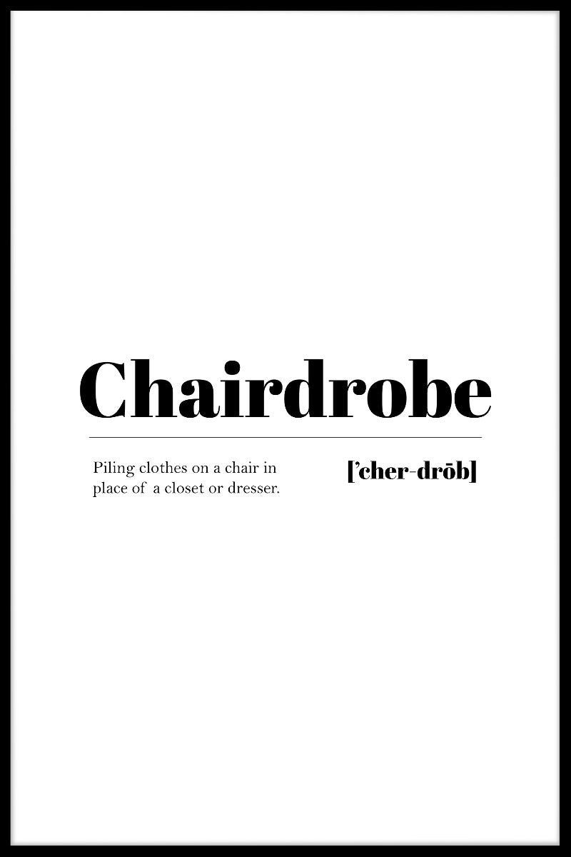 Chairdrobe juliste