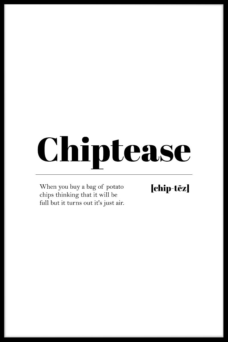 Chiptease juliste