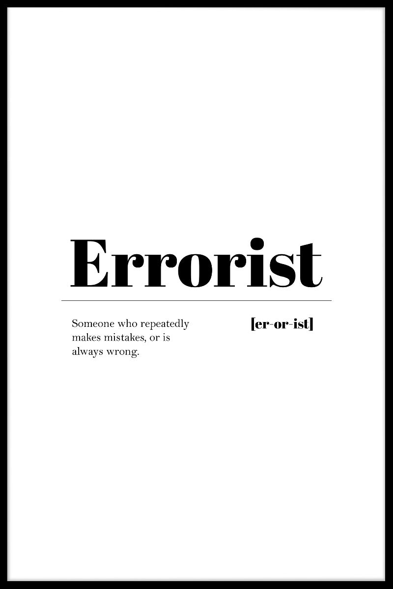 Errorist juliste