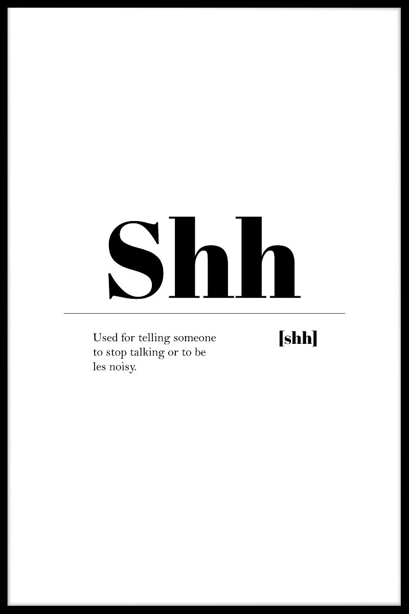 Shh juliste