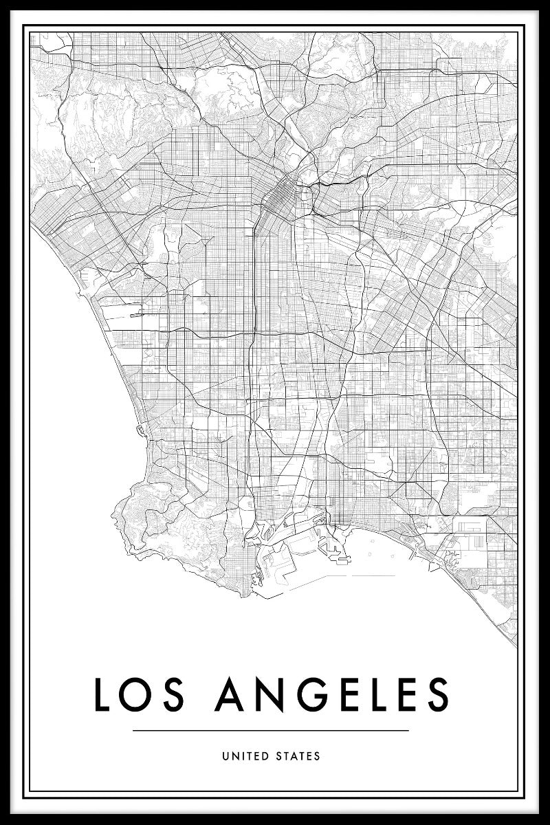 Los Angeles Map juliste