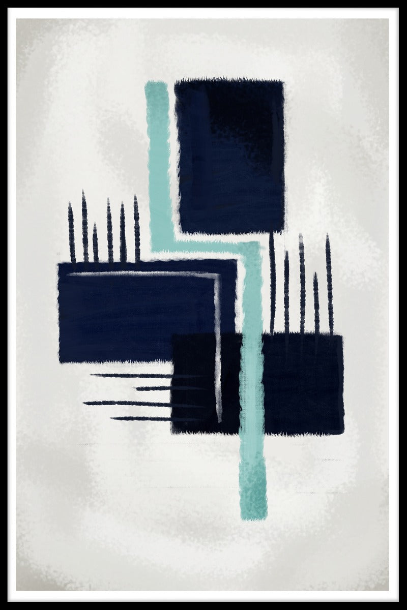 Abstract Cubes juliste