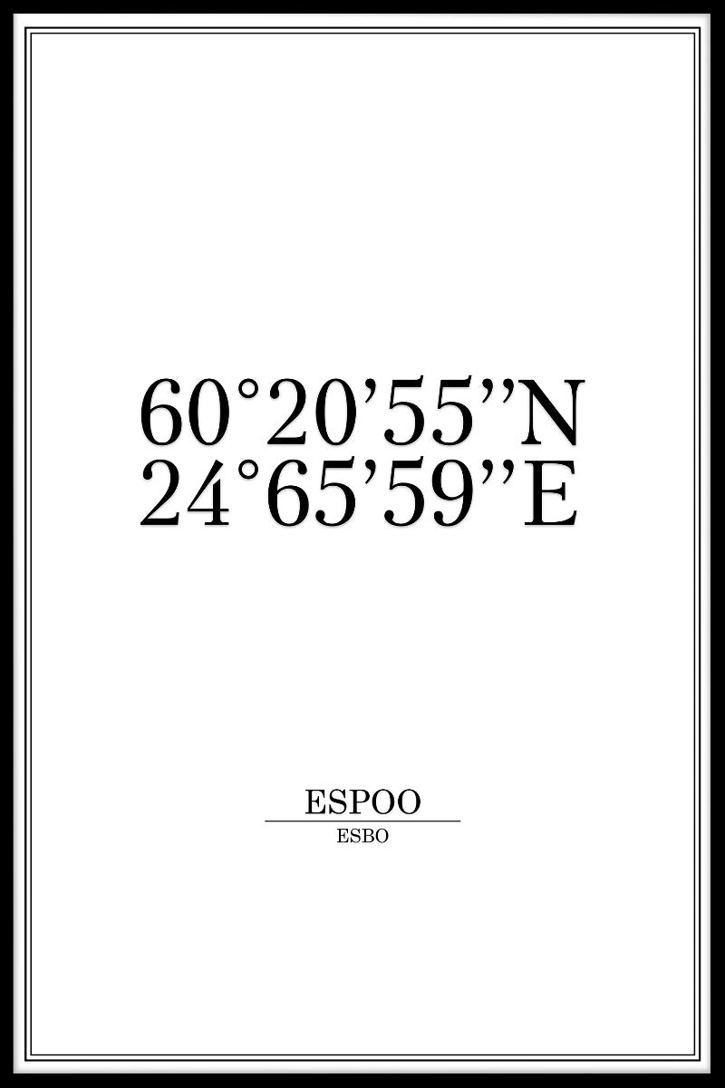 Espoo Coordinates juliste