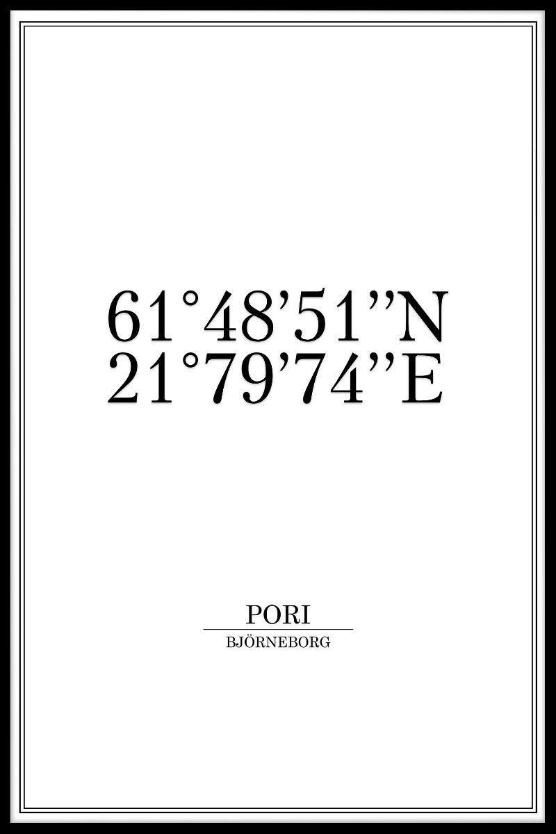 Pori Coordinates juliste