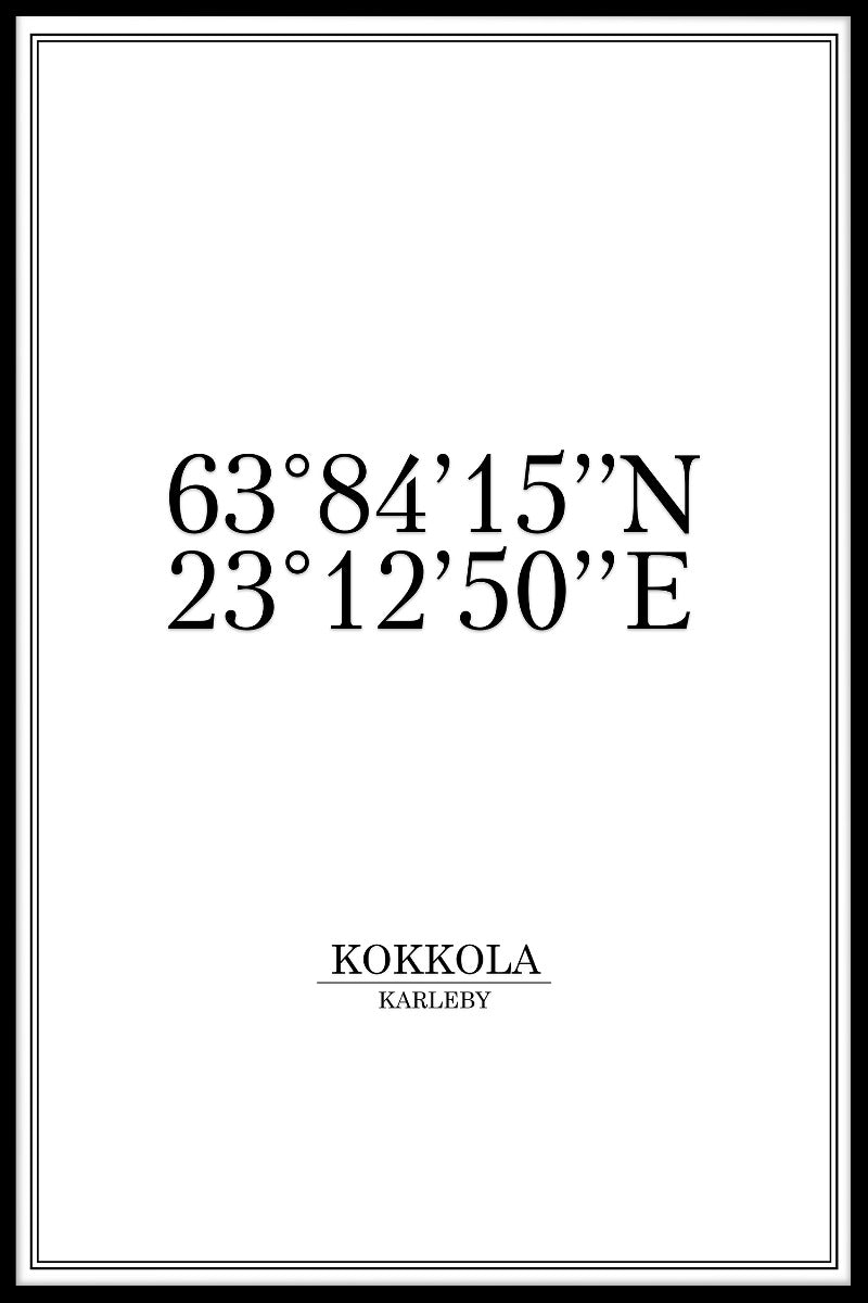 Kokkola Coordinates juliste