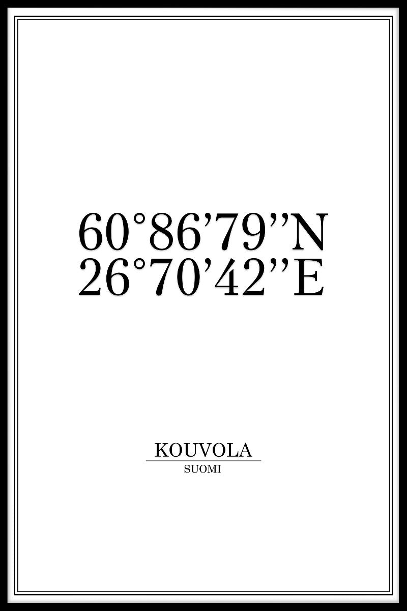 Kouvola Coordinates juliste