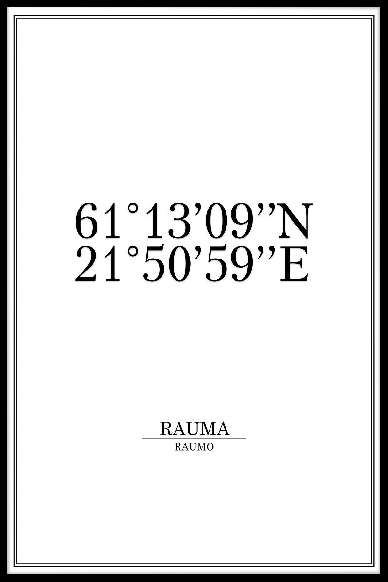 Rauma Coordinates juliste