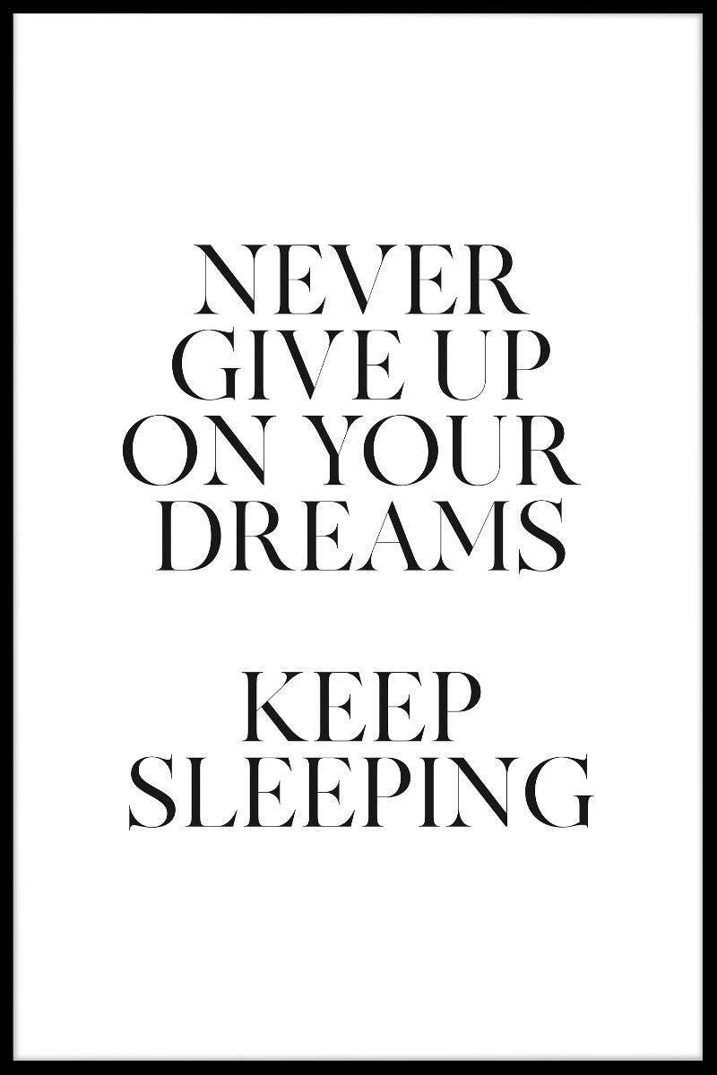 Keep Sleeping juliste