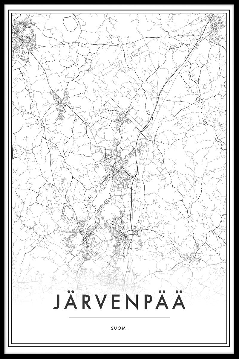 Järvenpää Map juliste