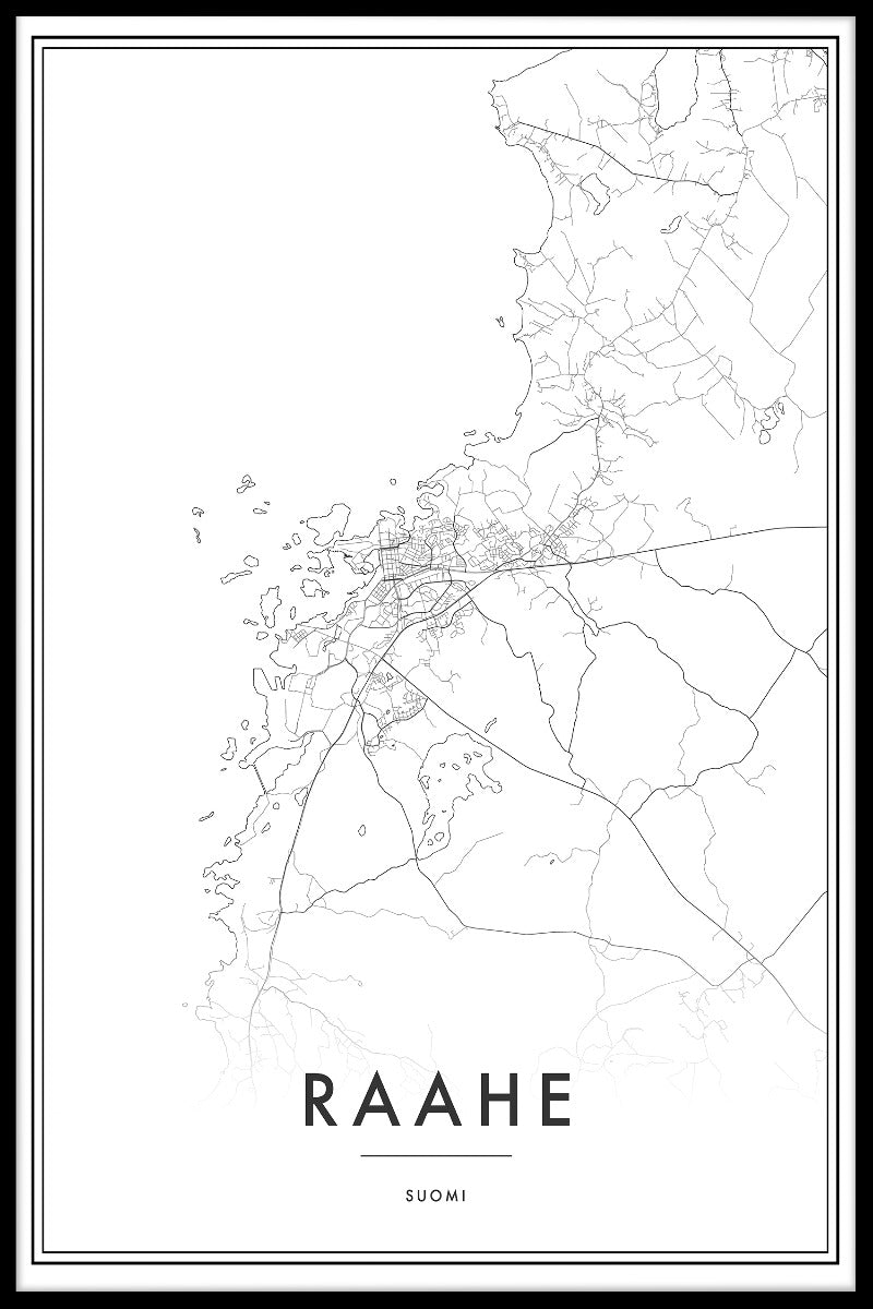 Raahe Map juliste