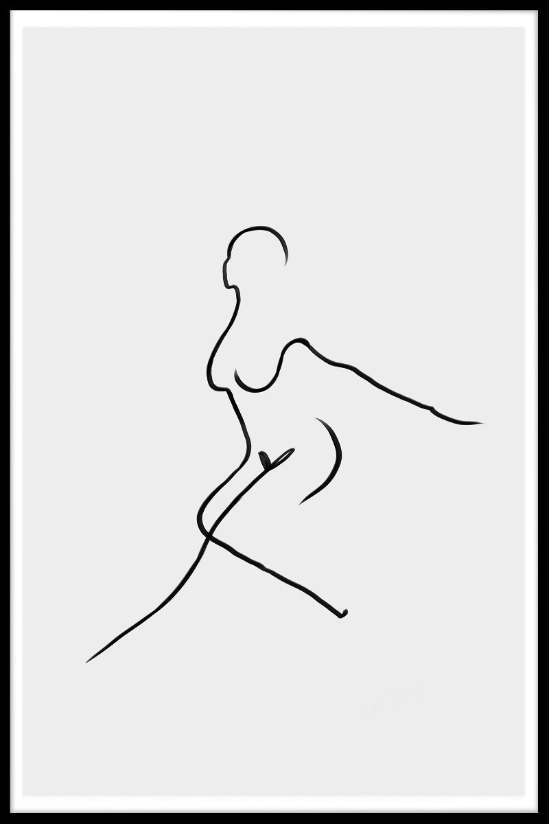 Pose Line Art juliste