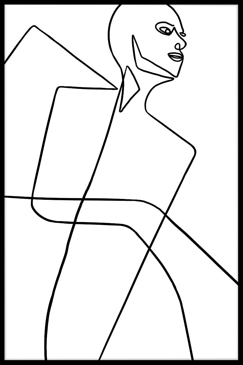 Abstract Line Art N04 juliste
