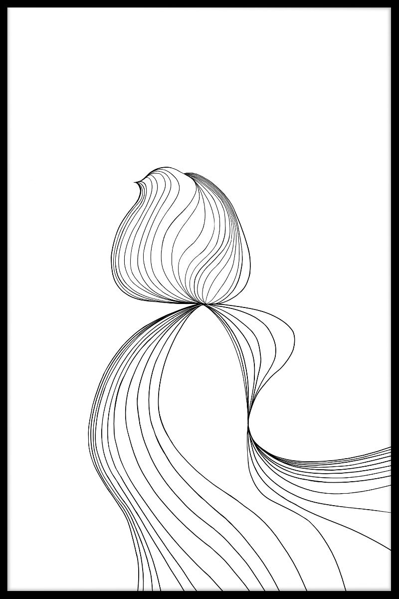 Abstract Shapes Line Art juliste