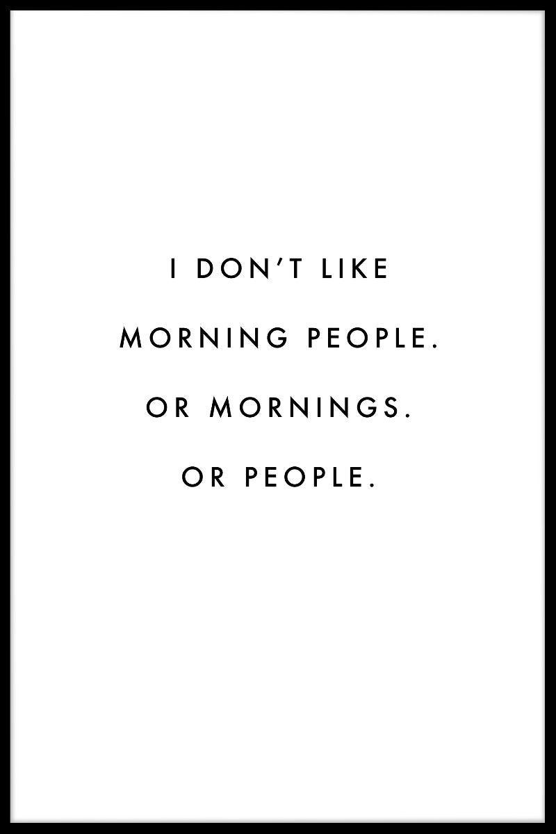 Morning People juliste