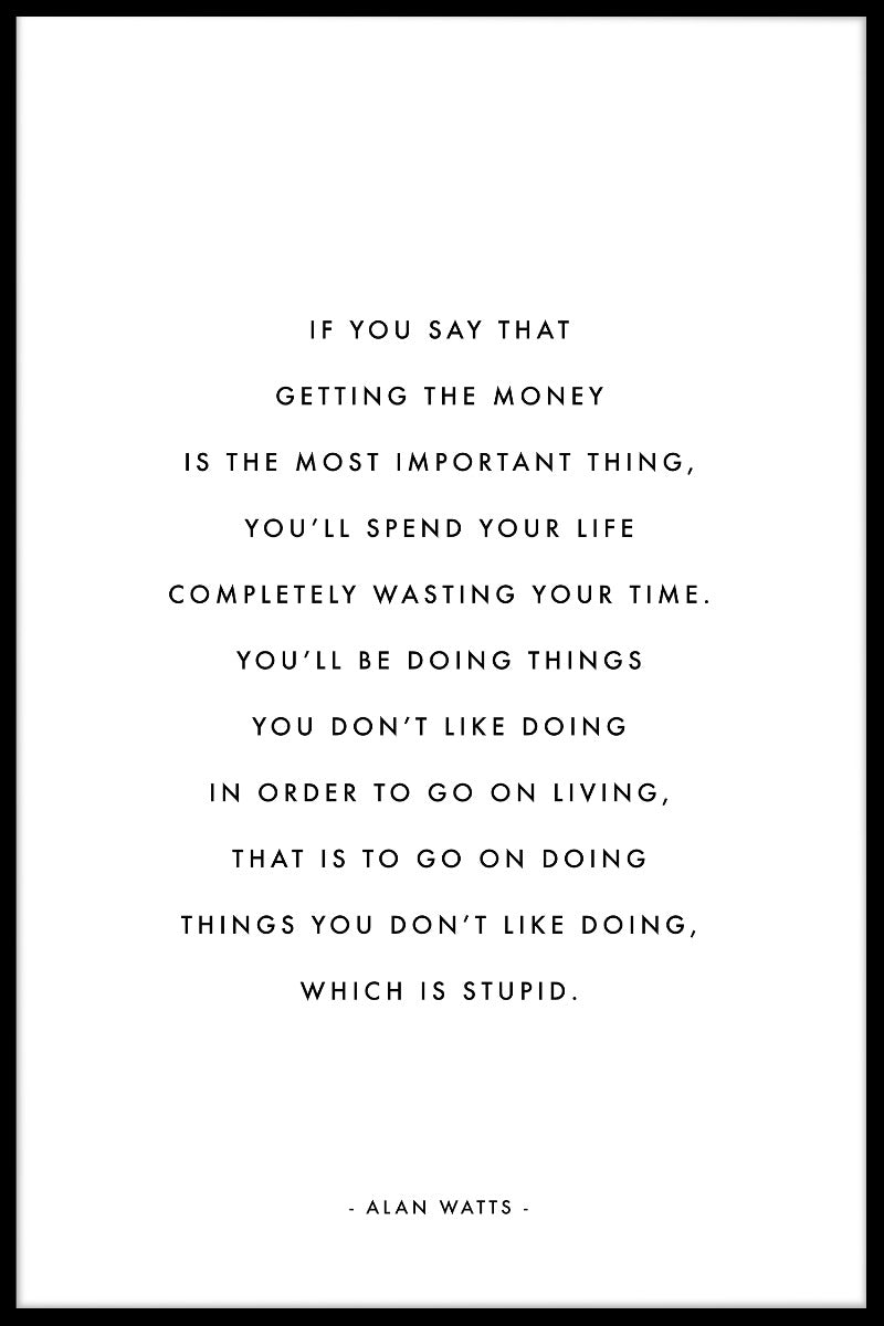 Alan Watts Quote juliste