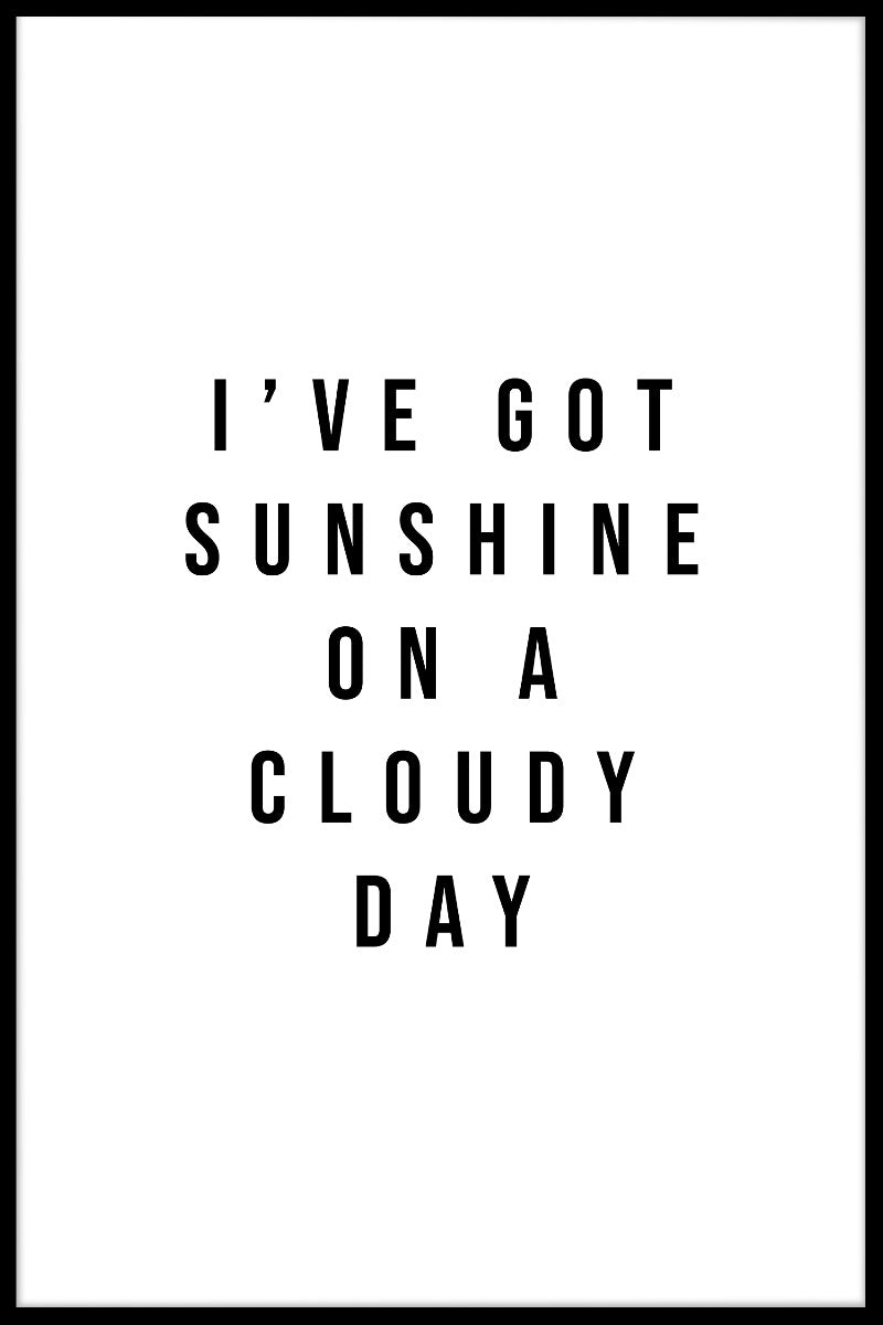 I've Got Sunshine juliste