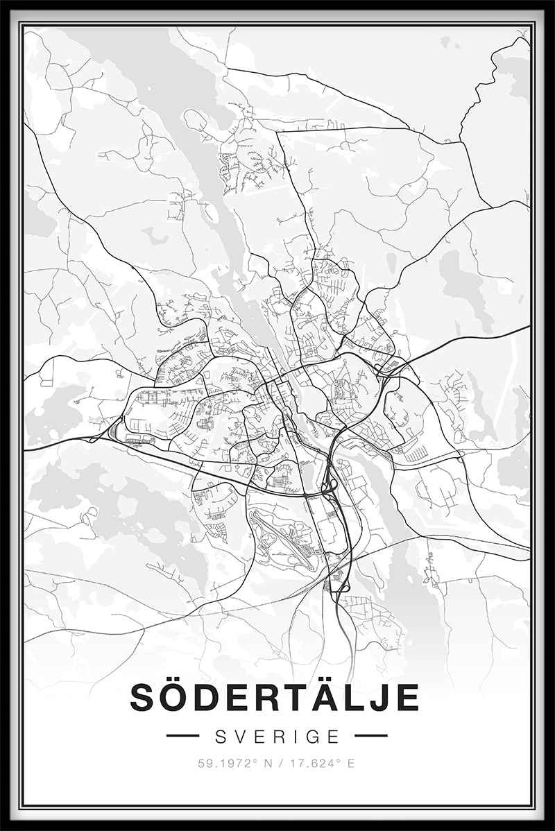 Södertälje Map juliste