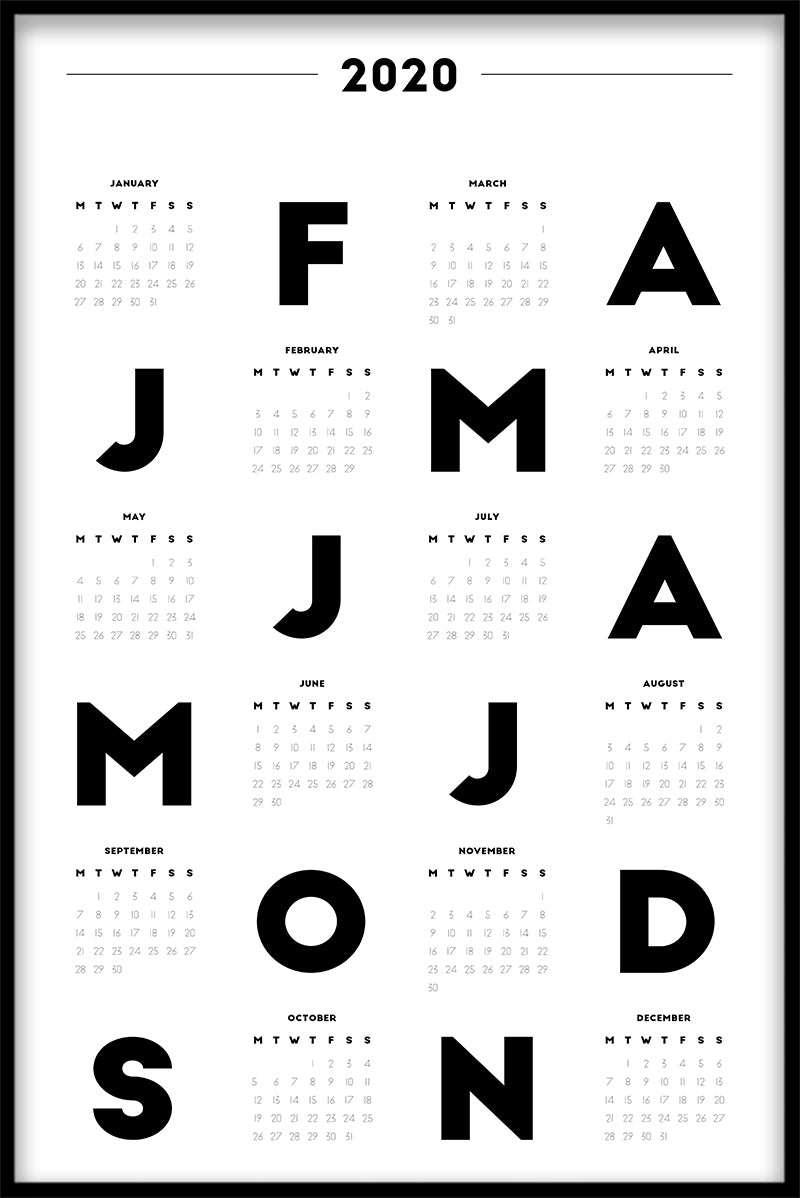 Calendar N01 juliste