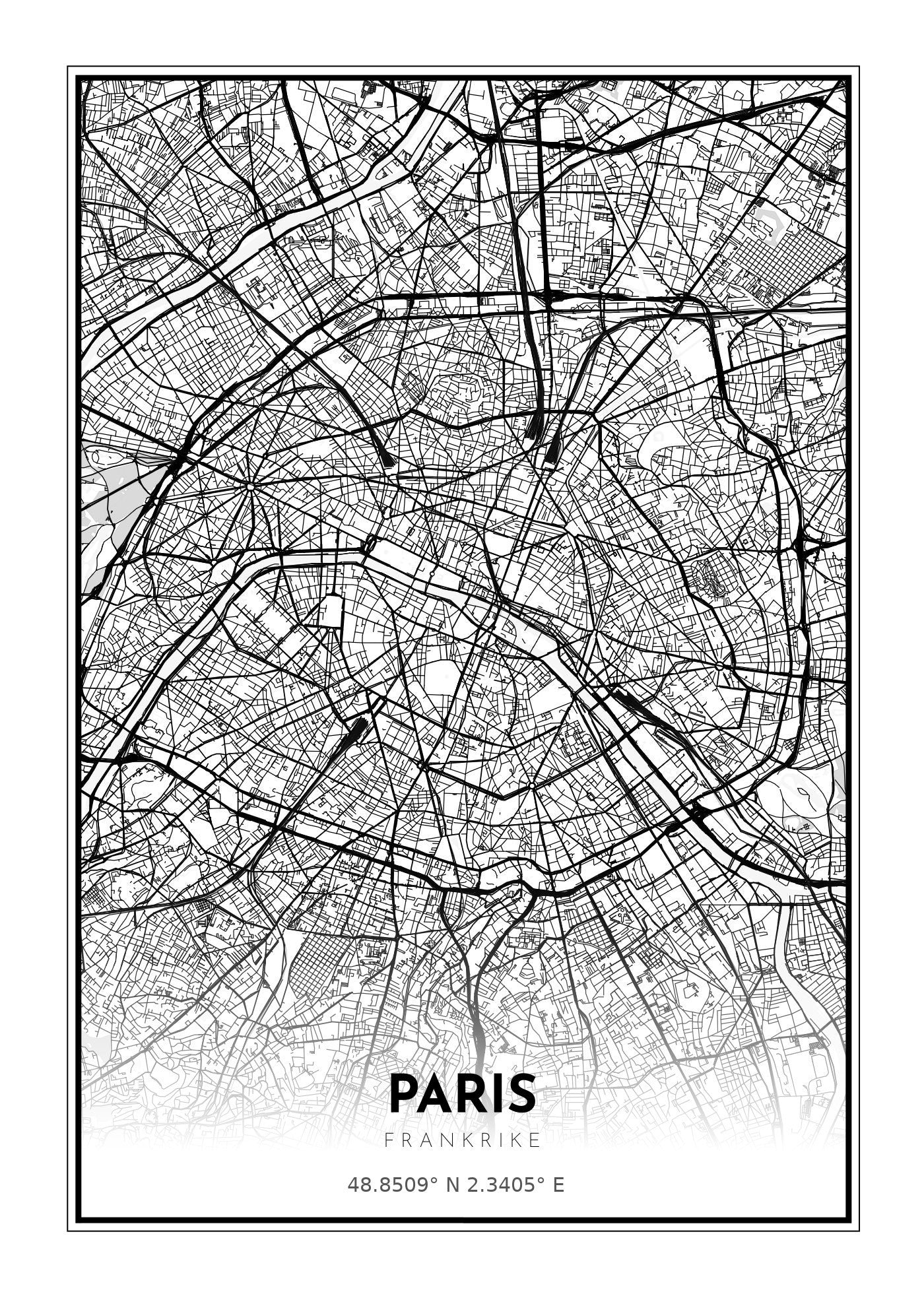 Paris 50X70 cm