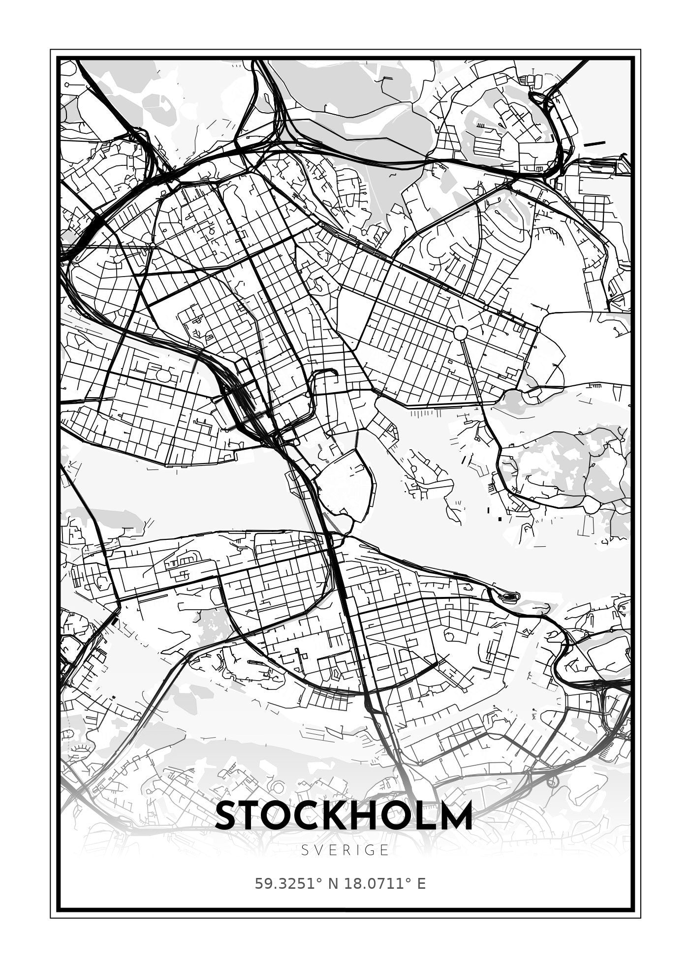 Stockholm 50X70 cm