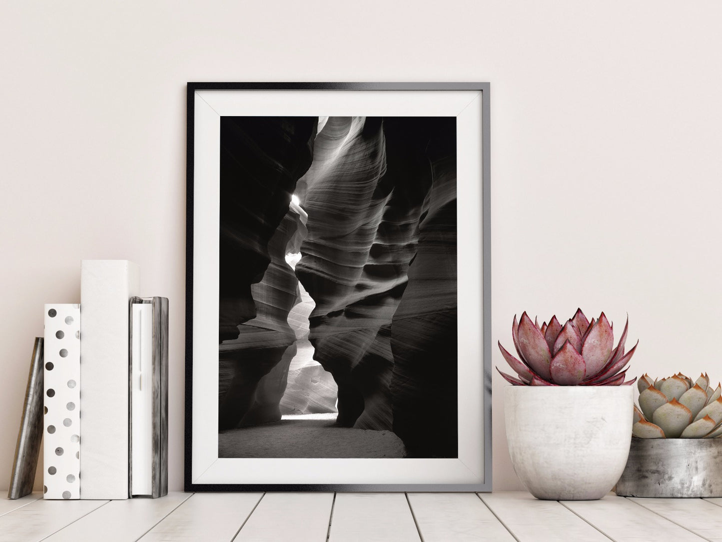 Canyon Sandstone Black & White juliste