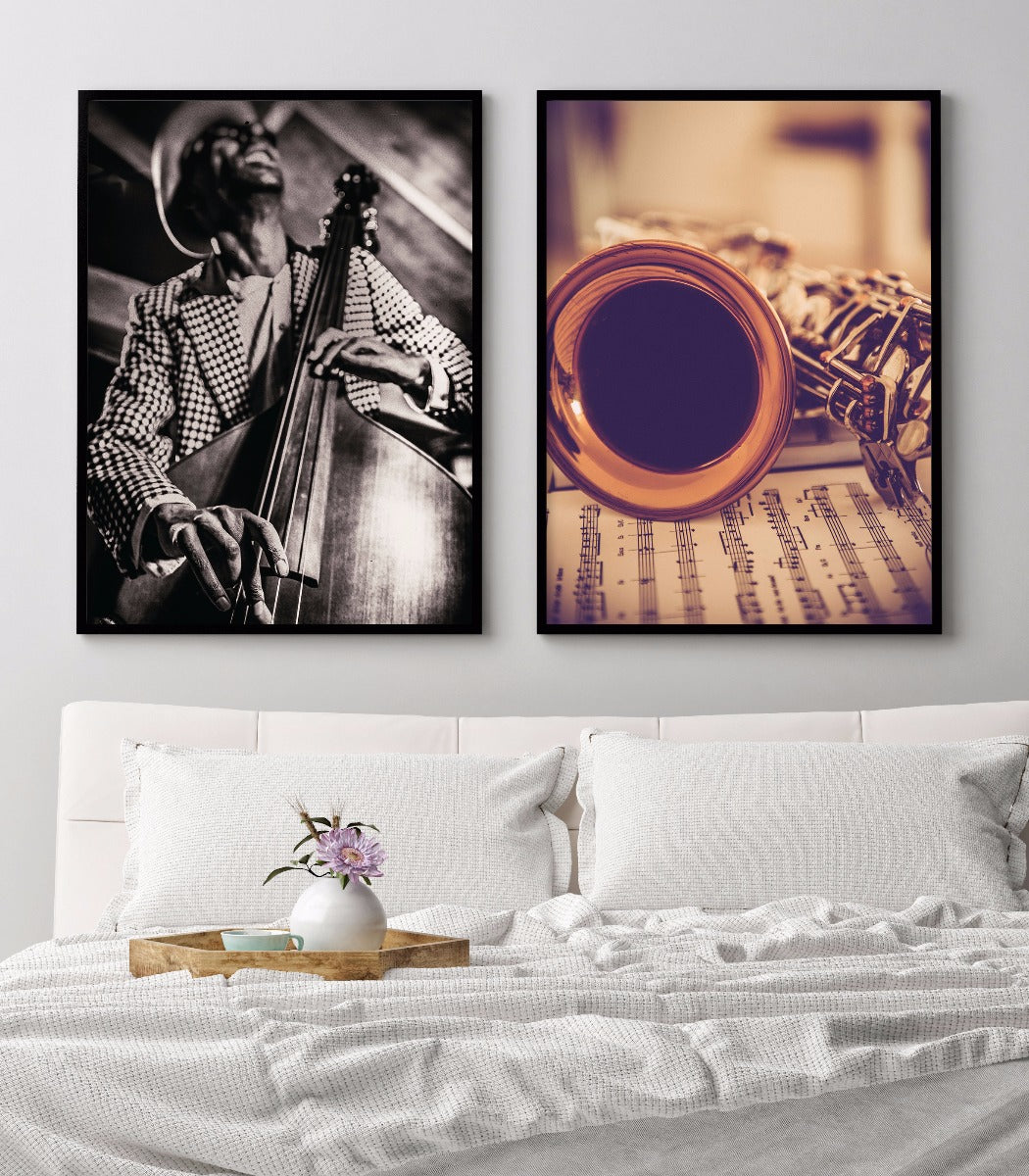 Vintage Jazz Player juliste