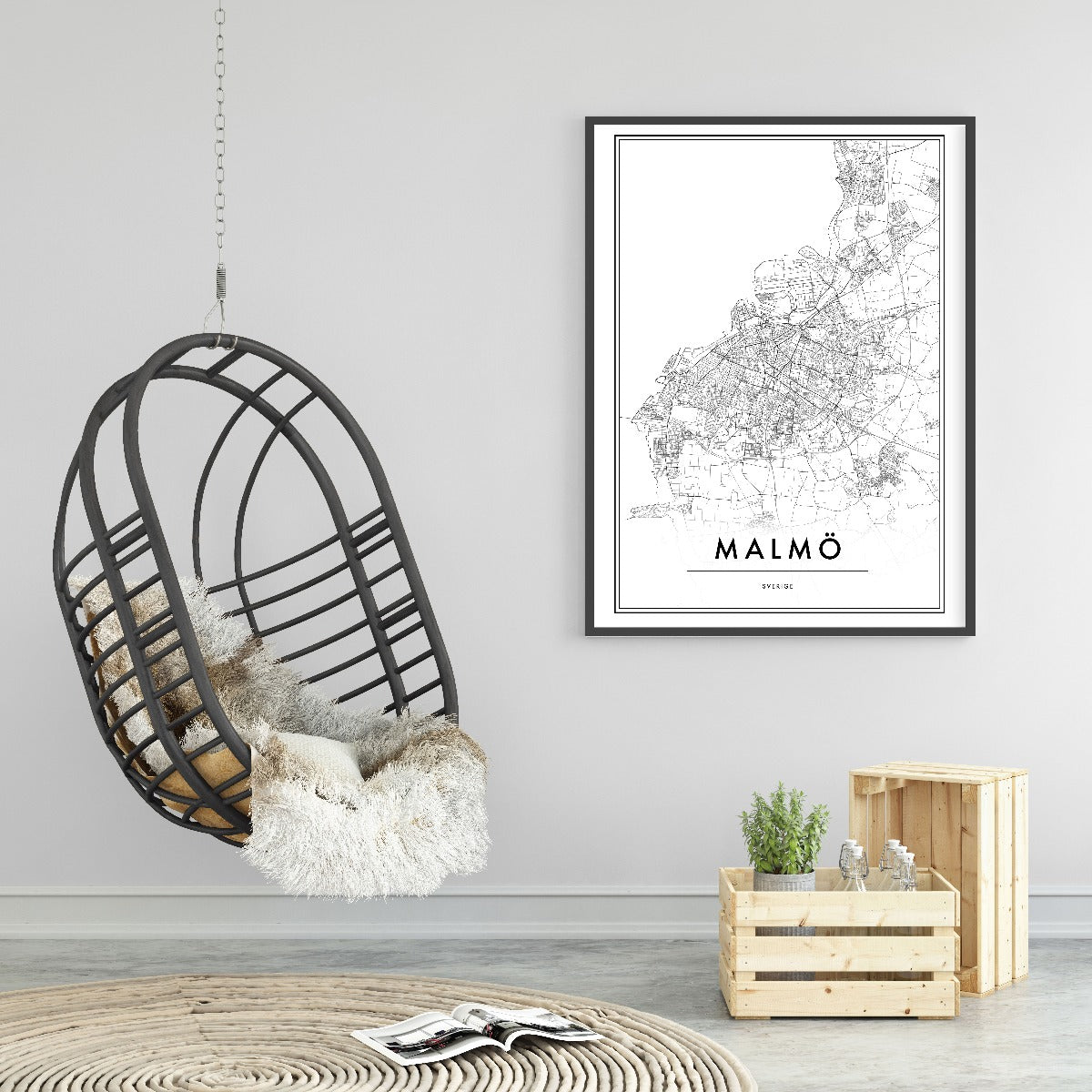 Malmö Map juliste