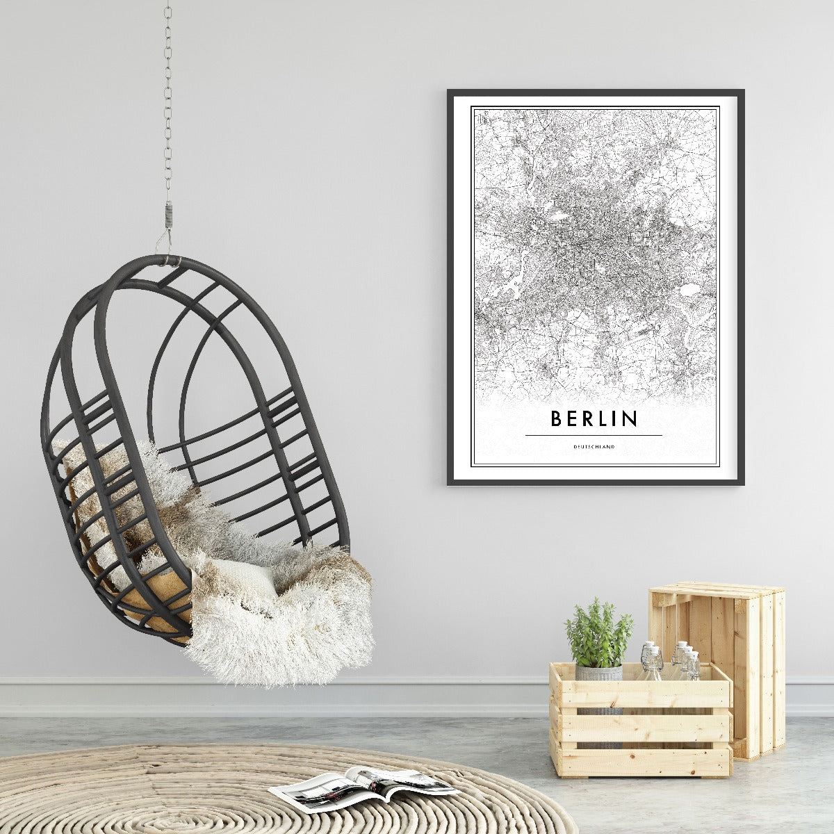 Berlin Germany Map juliste