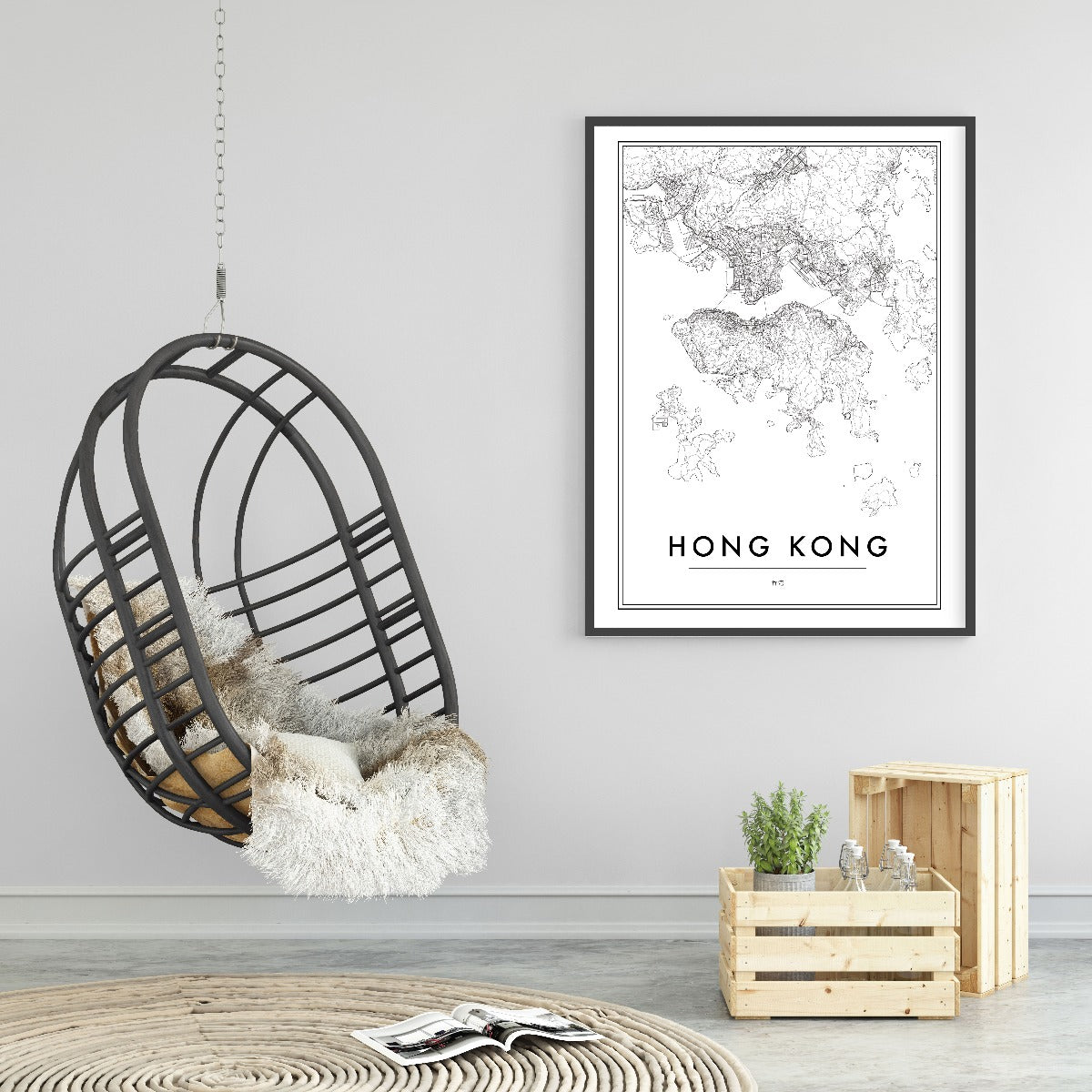 Hong Kong Map juliste