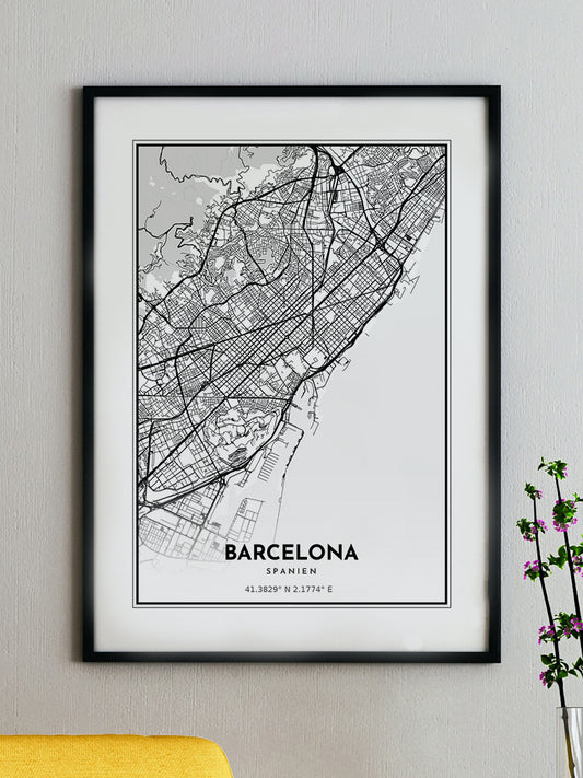 Barcelona Map Juliste