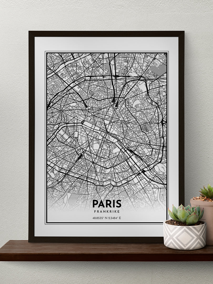 Paris Map Juliste