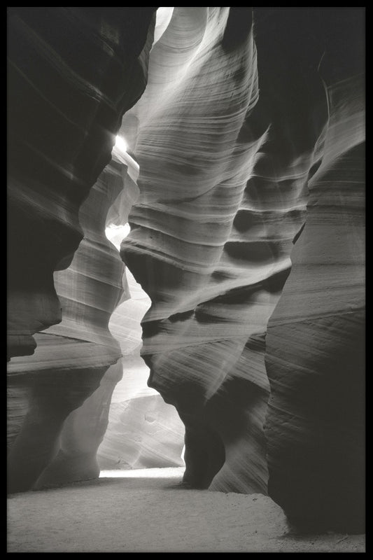 Canyon Sandstone  Black & White juliste