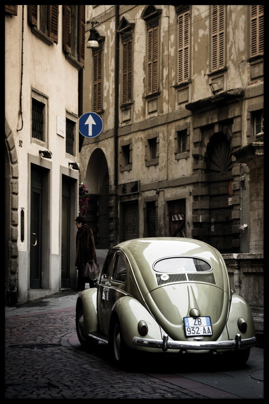 Classic VW Beetle in Italy juliste