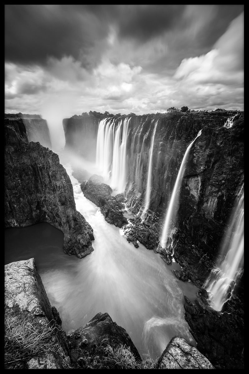 Victoria Falls Black & White juliste